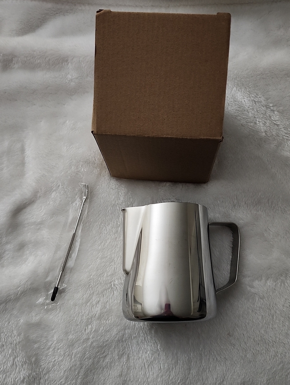 Stainless Steel Milk Frothing Pitcher - Silver